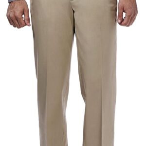 Haggar Men's Premium No Iron Khaki Classic Fit Flat Front Casual Pant (Regular and Big & Tall Sizes)