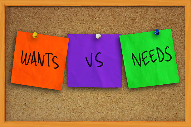 Difference between needs and wants
